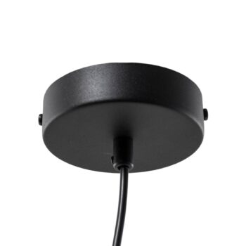 Závesné svetlo GAMBIT, čierne, Ø 10 cm, kov, GU10 LED
