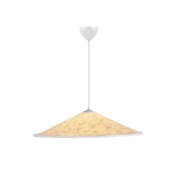 Závesné svetlo Hill, Ø 85 cm, Tyvek, biela