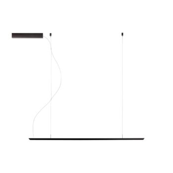 Závesné svetlo LED Lineal, čierne, dĺžka 110 cm