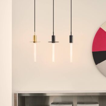 Závesné svetlo Liberty Disc, čierne