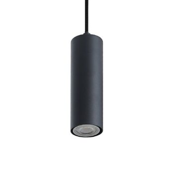 Závesné svetlo Lindby Maniva. 60 cm, 4 svetlá, čierna, GU10
