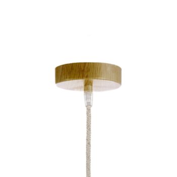 Závesné svetlo Luis, Ø 35 cm, ratan, E27