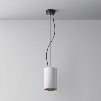 Závesné svetlo Maytoni LED Efir, biele, Ø 10,5 cm, 33 W, 38°