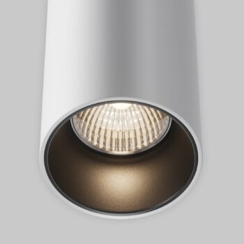 Závesné svetlo Maytoni LED Efir, biele, Ø 10,5 cm, 33 W, 38°