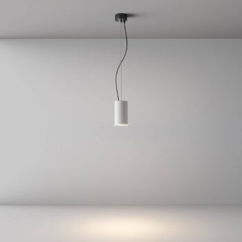 Závesné svetlo Maytoni LED Efir, biele, Ø 7,5 cm, 15 W, 38°