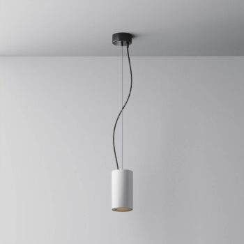 Závesné svetlo Maytoni LED Efir, biele, Ø 7,5 cm, 15 W, 38°