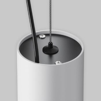 Závesné svetlo Maytoni LED Efir, biele, Ø 7,5 cm, 15 W, 38°