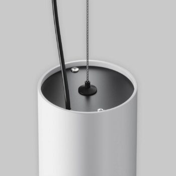 Závesné svetlo Maytoni LED Efir, biele, Ø 9,5 cm, 25 W, 38°