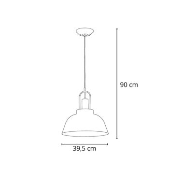 Závesné svetlo Mirave, čierna / zlatá farba, Ø 39,5 cm, kov