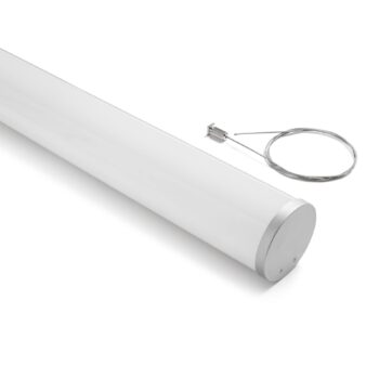 Závesné svetlo Pirgos LED, dĺžka 200 cm, stmievateľné, biele