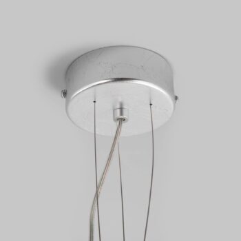 Závesné svetlo Pura biela/strieborná, 60 cm, 8x G9