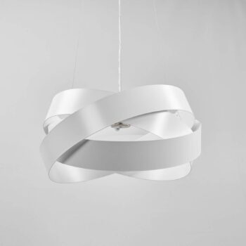 Závesné svetlo Pura v bielej farbe, 60 cm, 8x G9