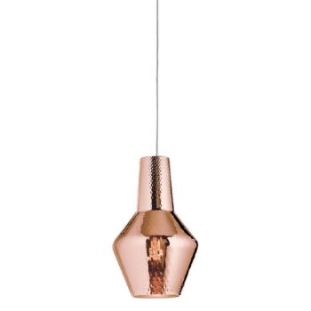 Závesné svetlo Romeo 130 cm ružovo zlatá metalíza