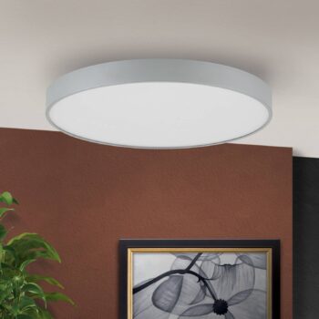Závesné svetlo Space LED, stmievateľné, titán, Ø 58 cm