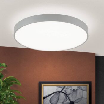 Závesné svetlo Space LED, stmievateľné, titán, Ø 58 cm