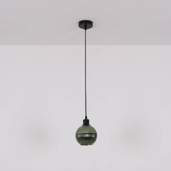 Závesné svetlo Zumba, benzín, Ø 15 cm, sklo