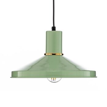 Závesné svietidlo AV-4106-M24-GREEN z kovu, zelené