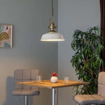 Závesné svietidlo AV-4106-M32-BBY, tienidlo na lampu biele