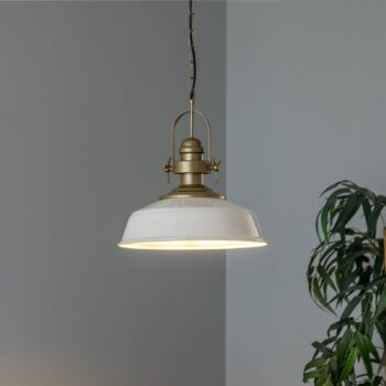 Závesné svietidlo AV-4106-M32-BBY, tienidlo na lampu biele