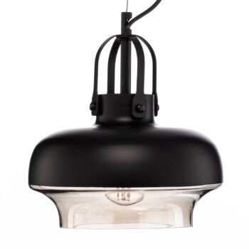 Závesné svietidlo AV-5064-1BSY, tienidlo na lampu kovové a sklenené