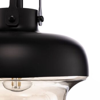 Závesné svietidlo AV-5064-1BSY, tienidlo na lampu kovové a sklenené