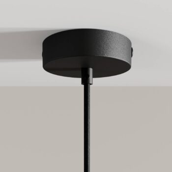 Závesné svietidlo Arcchio LED Franka, 1 svetlo, Ø 4 cm, čierna