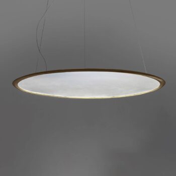 Závesné svietidlo Artemide Discovery, horizontálny bronz