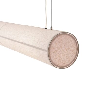 Závesné svietidlo Audo Hashira Linear, prírodná farba, dĺžka 140 cm