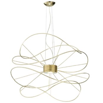 Závesné svietidlo Axolight Hoops 4 LED, zlaté
