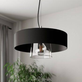 Závesné svietidlo Babilon s dvojitým tienidlom na lampu