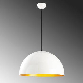 Závesné svietidlo Berceste 234-S Ø50cm biela/zlatá