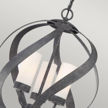 Závesné svietidlo Blacksmith čierna/biela Ø 40,7cm