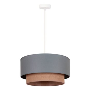 Závesné svietidlo Boho Ø 45 cm 1-ramenné šalviovo zelené/juta