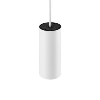 Závesné svietidlo CAN, biele, výška 15 cm, Ø 6 cm, kov, GU10