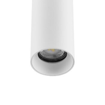 Závesné svietidlo CAN, biele, výška 15 cm, Ø 6 cm, kov, GU10