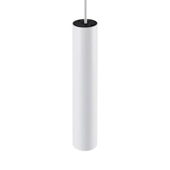 Závesné svietidlo CAN, biele, výška 35 cm, Ø 6 cm, kov, GU10