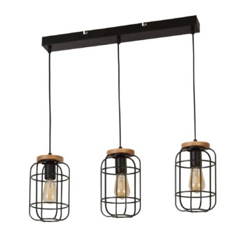 Závesné svietidlo Cage II 3-plameňové