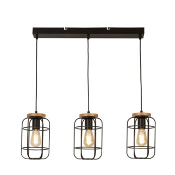 Závesné svietidlo Cage II 3-plameňové