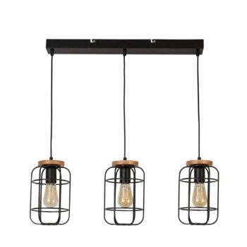Závesné svietidlo Cage II 3-plameňové