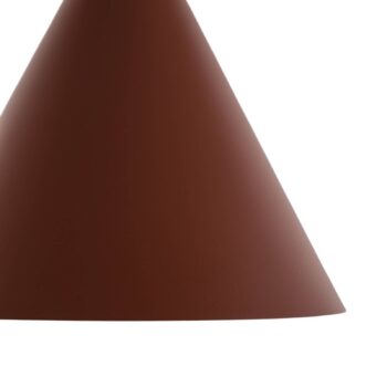 Závesné svietidlo Cono, jedno svetlo, Ø 25 cm, tehlovo červená
