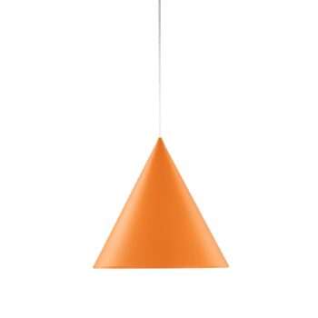 Závesné svietidlo Cono, jedno svetlo, Ø 32 cm, oranžová