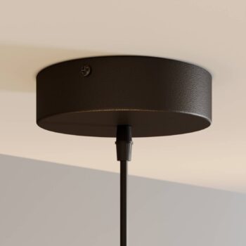 Závesné svietidlo Cubus, jantárové, sklo, Ø 30 cm, E27