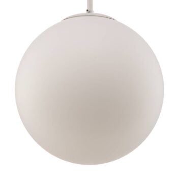 Závesné svietidlo Dione, 1-plameňové, biele, 30 cm