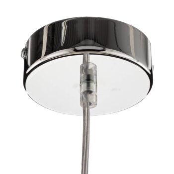 Závesné svietidlo Dione, 1-plameňové, biele/chróm 30cm