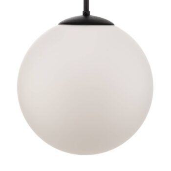 Závesné svietidlo Dione, 1-plameňové, biele/čierne 30cm