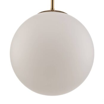 Závesné svietidlo Dione, 1-plameňové, biele/zlaté 30cm
