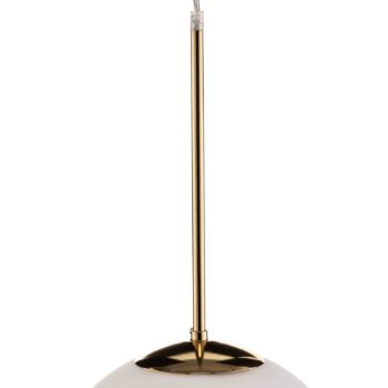Závesné svietidlo Dione, 1-plameňové, biele/zlaté 30cm