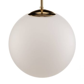 Závesné svietidlo Dione, 1-plameňové, biele/zlaté 30cm