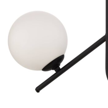 Závesné svietidlo Dione, 2-plameňové, čierne