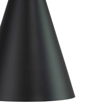 Závesné svietidlo Dyberg Larsen Miles, čierne, Ø 20 cm, kov